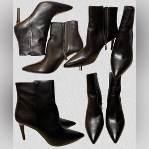 Michael Kors Dorothy Flex Faux Leather Ankle Boot Bootie Black